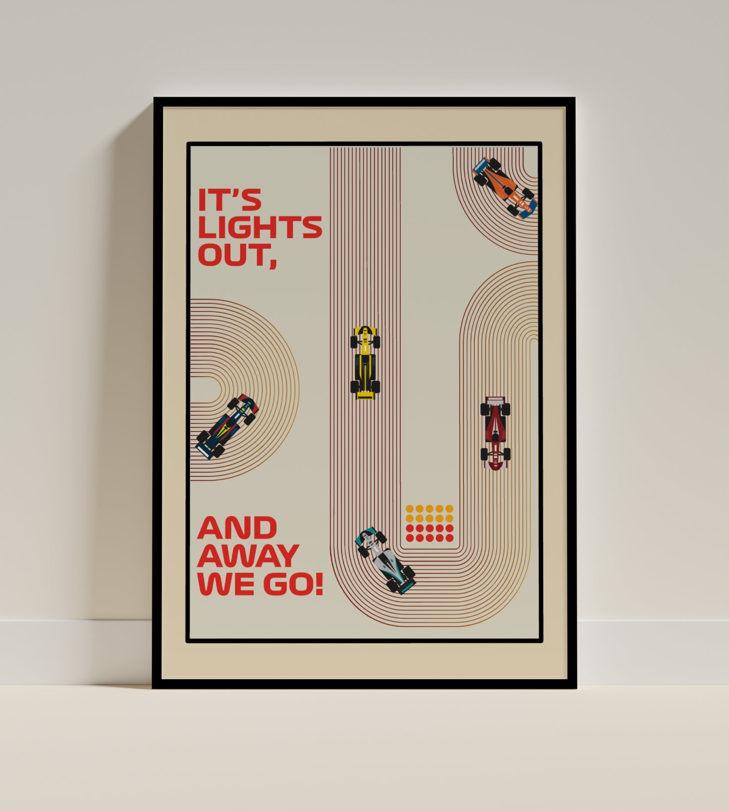 It's Lights Out And Away We Go | F1 Art