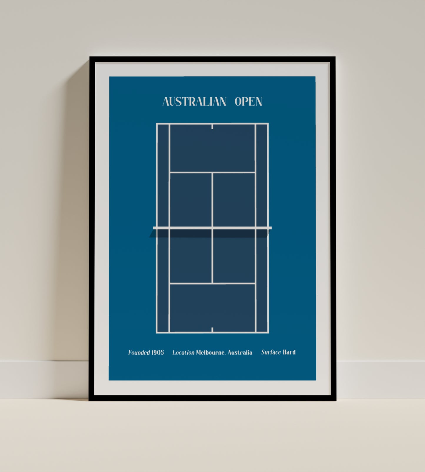 Australian Open | Minimalist Tennis Art
