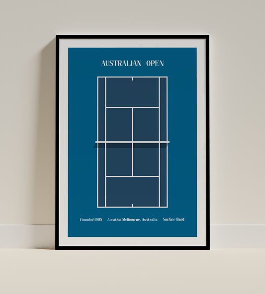 Australian Open | Minimalist Tennis Art