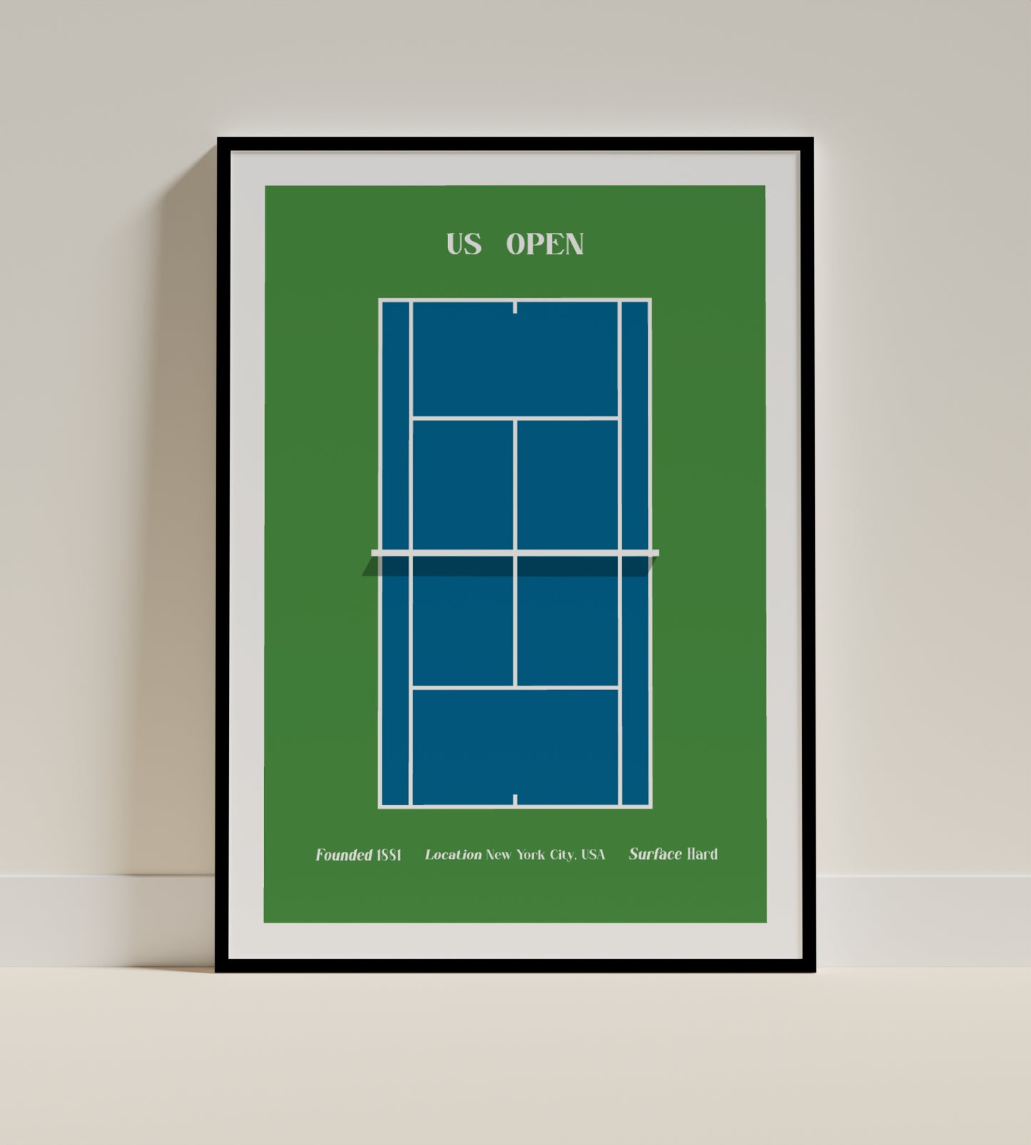 US Open | Minimalist Tennis Art