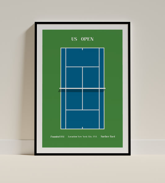 US Open | Minimalist Tennis Art