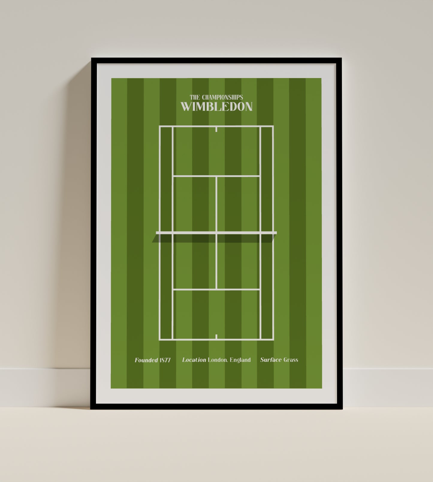 The Championships Wimbledon  |  Minimalist Tennis Art