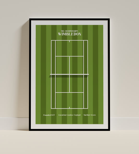 The Championships Wimbledon  |  Minimalist Tennis Art