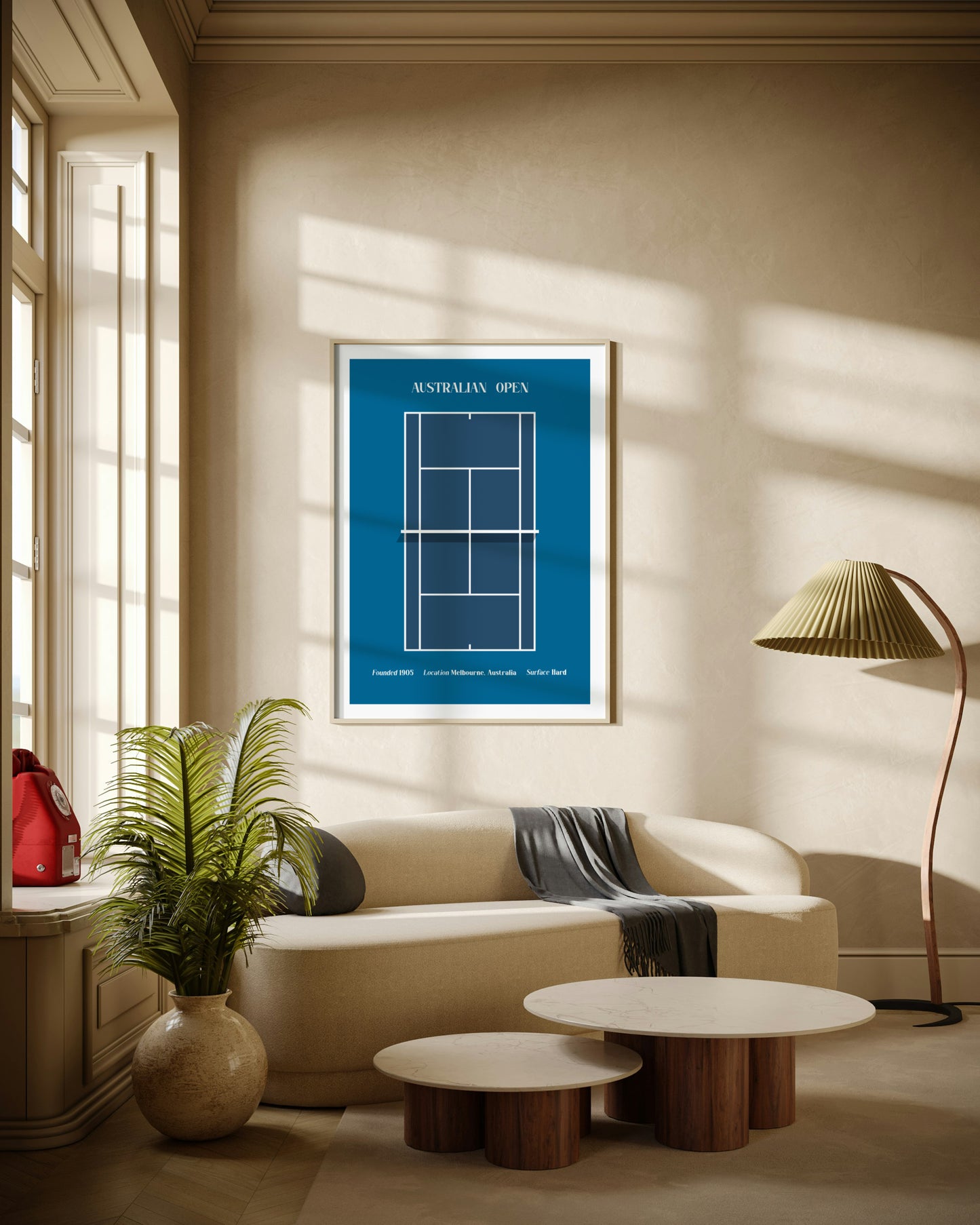 Australian Open | Minimalist Tennis Art