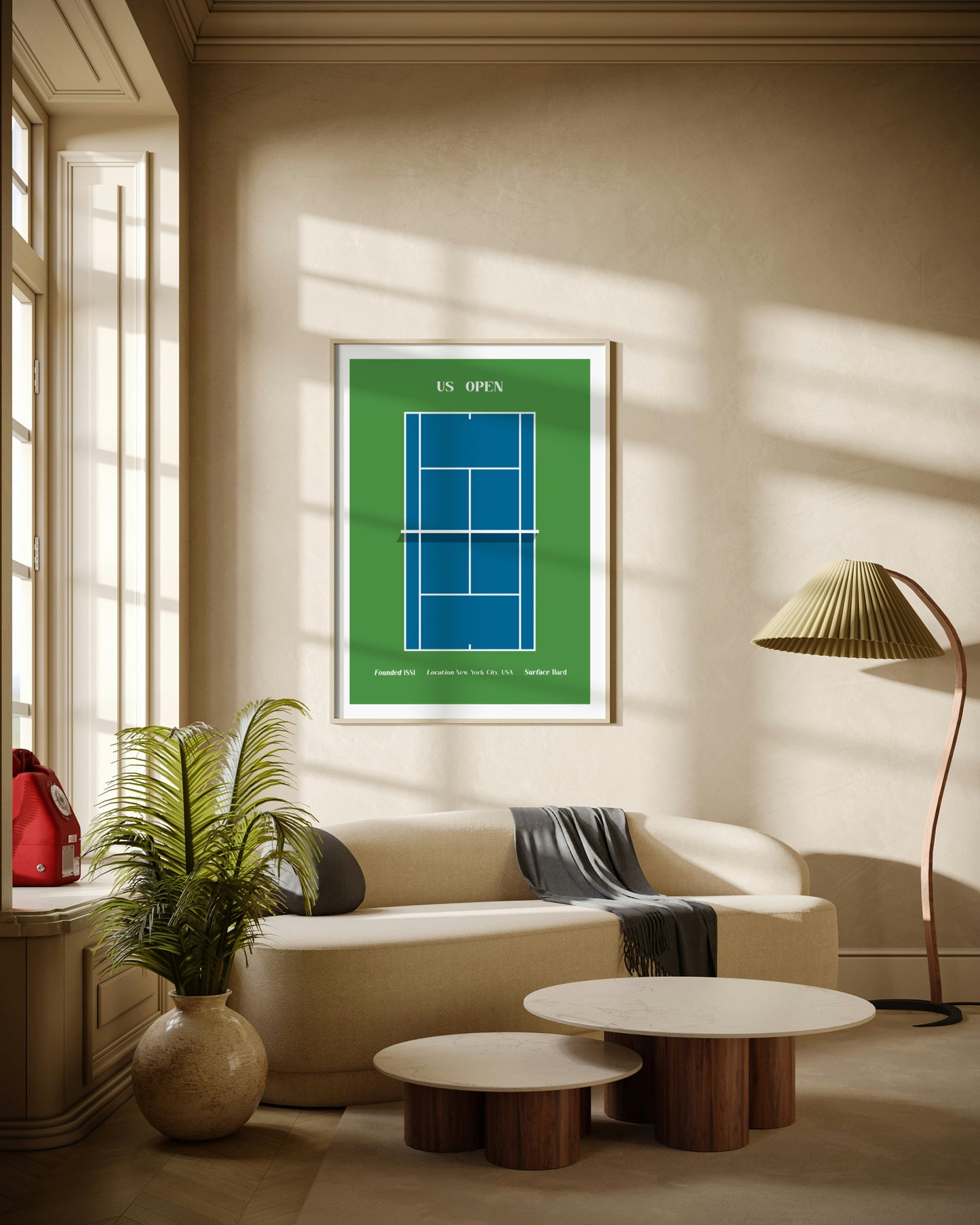 US Open | Minimalist Tennis Art