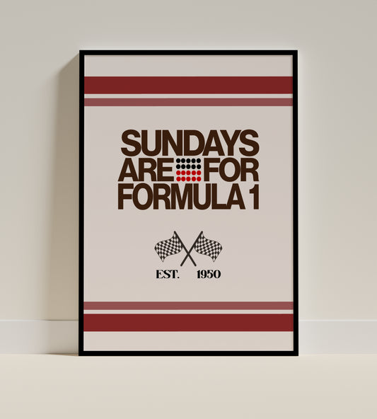 Sundays Are For Formula 1 | F1 Art
