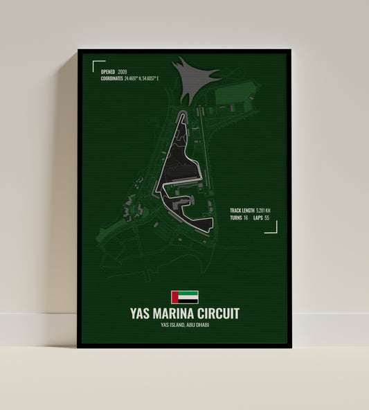 Abu Dhabi Grand Prix | F1 Track Art [Green]