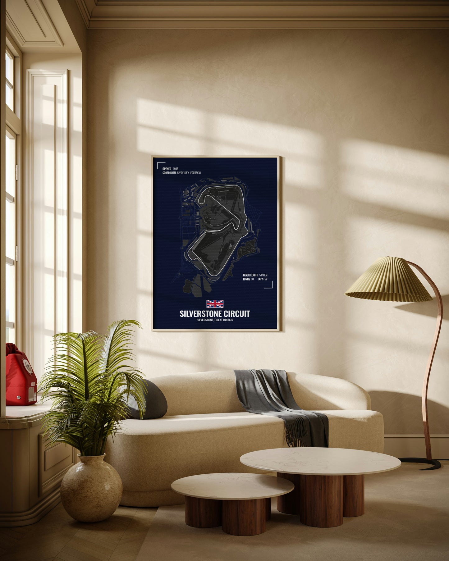 British Grand Prix | F1 Track Art [Blue]