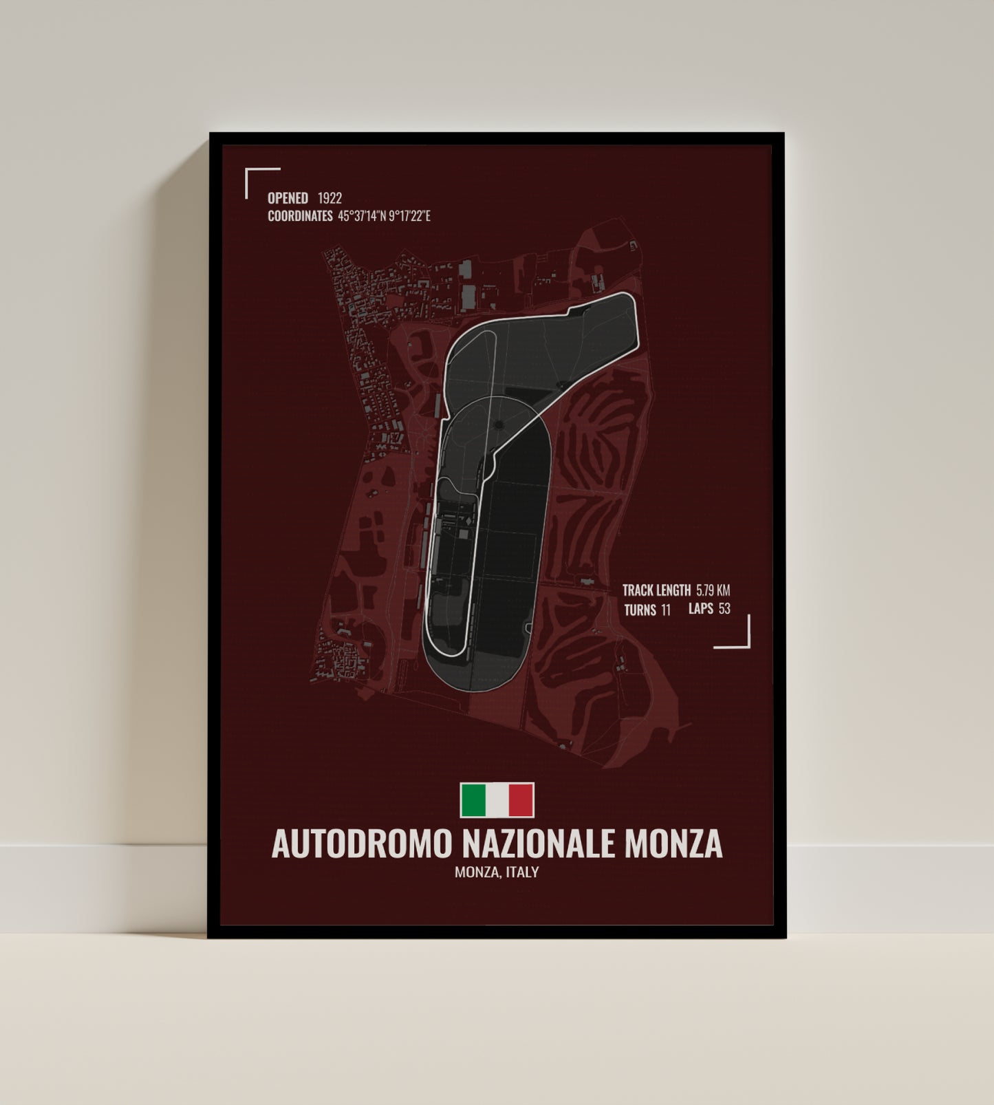 Italian Grand Prix  |  F1 Track Art [Red]