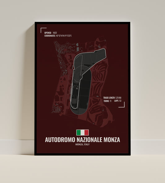 Italian Grand Prix  |  F1 Track Art [Red]