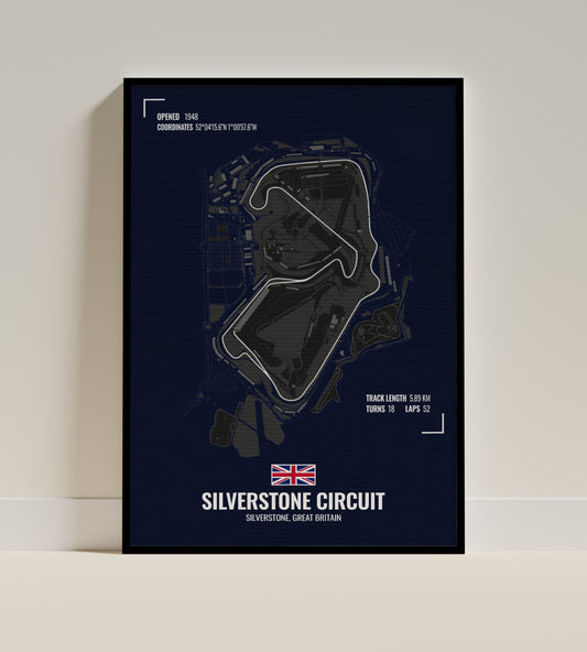 British Grand Prix | F1 Track Art [Blue]